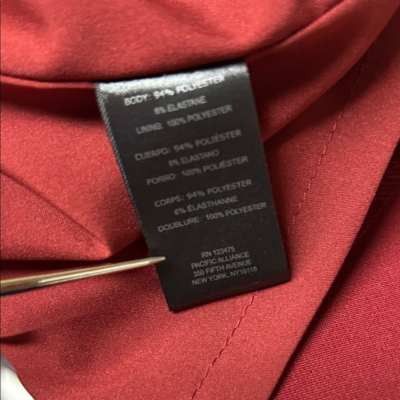 NWT Tahari Burgundy Sleeveless Dress Size 8 - Picture 6 of 7